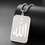 VASSAGO Allah Halskette Islamisch Muslimisch Arabisch Allah Anhänger Halskette Edelstahl Halsketten Islam Eid Ramadan Religiöser Schmuck Geschenke für Frauen Männer (Silber)