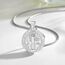 EUDORA Harmony Ball Heiliger Benedikt Kette Medaille für Damen Herren Sterling Silber 925, Hl. St. Benedikt Halskette Amulett Anhänger Christlicher Schmuck, Geschenke für Frauen Herren, 20Zoll +2Zoll