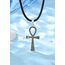 EUDORA Harmony Ball Sterling Silber 925 Ankh Kreuz Kette für Damen Herren, Antikes Ägypten Anch Kreuz des Lebens Amulett Energie Anhänger Halskette Vintage Schmuck Geschenk für Herren Frauen, 61cm