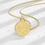 EUDORA Schutzamulett Siegel der 7 Erzengel Kette Damen Herren Sterling Silber 18K Vergoldet, 7 Erzengel Michael Amulett Halskette Christlicher Anhänger Runen Schmuck Geschenk Frauen Männer, 22"+2"