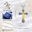 EUDORA Harmony Ball Kette Kreuz der Heilige Maria Jungfrau von Guadalupe Kreuz Sterling Silber S925 Jungfrau Maria Kreuz Halskette Our Lady of Guadalupe Anhänger Schmuck für Frauen Herren, 22"