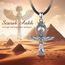 EUDORA Harmony Ball Ankh Kreuz Kette mit Skarabäus für Damen Herren Sterling Silber 925, Kreuz des Lebens Altägyptischer Anhänger, Vintage Ankh Kreuz Ägypten Schmuck Geschenk für Damen Herren,61 cm