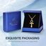 EUDORA Harmony Ball 18K Gold Ankh Kreuz Kette für Damen Herren Sterling Silber 925, Antikes Ägypten Anch Kreuz des Lebens Amulett Energie Anhänger Halskette Schmuck Geschenk für Herren Frauen, 22Zoll