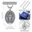 EUDORA Harmony Ball Kette Heilige Maria Wundertätige Medaille für Damen Herren Sterling Silber S925, Wunderbare Medaille Jungfrau Maria Halskette Anhänger Schmuck, Geschenk für Herren Frauen, 22"