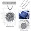 EUDORA Harmony Ball Kette Heilige Christophorus Medaille für Damen Herren Sterling Silber S925, Hl. Christophorus der Christusträger Halskette Anhänger Schmuck Geschenk für Herren Frauen, 22"+2"