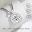 EUDORA Harmony Ball Heiliger Benedikt Kette Medaille für Damen Herren Sterling Silber 925, Hl. St. Benedikt Halskette Amulett Anhänger Christlicher Schmuck, Geschenke für Frauen Herren, 20Zoll +2Zoll