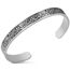 Ayatul Kursi-Armband für Damen und Herren islamisches Geschenk muslimischer Allah Koran offene Armreifen arabische Kalligraphie Lotusblüte Armreif Islam Eid Ramadan Schmuck (Islamisches Armband-S)