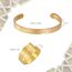 Einstellbare islamische Ayatul Kursi Ring/Armband für Frauen Männer Muslim Allah Koran Ringe Arabisch Kalligraphie Islam Eid Islamischer Ringe Schmuck Geschenke (Gold Ayatul Kursi Ring und Armband)
