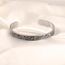Dreamtimes Muslim Allah Islam Armband für Frauen Männer Edelstahl arabischen Buchstaben Armbänder Lotus Blumen Openable Armreifen Armbänder Allah Islam Eid Ramadan Manschette Armband (Silber)