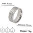 Ring für Männer und Frauen, 8 mm, Islam, muslimisch, Allah, Edelstahl, breiter Ring, islamisch, muslimisch, Gebet, religiöser Ring Schmuck, 8, Edelstahl, Kein Edelstein