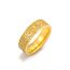 LIKGREAT Lotus Allah Ringe für Frauen Männer Islam Ayatul Kursi Muslim Ring Allah Religiöse Ring Schmuck (Gold, 23)