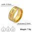 UNIFT Ring für Männer und Frauen, 8 mm, Islam, muslimisch, Allah, Edelstahl, breiter Ring, islamisch, muslimisch, Gebet, religiöser Ring Schmuck, 34, Edelstahl
