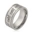 Ring für Männer und Frauen, 8 mm, Islam, muslimisch, Allah, Edelstahl, breiter Ring, islamisch, muslimisch, Gebet, religiöser Ring Schmuck, 9, Edelstahl, Kein Edelstein