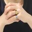 UNIFT 8 mm Breiter Ring für Männer und Frauen - Islam, Muslimisch, Allah, Edelstahl - Islamisches Gebet, Religiöser Schmuck, Größe 34