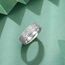 Dreamtimes Muslim Allah Islam Ring für Männer Frauen Lotus Blumen Ringe Edelstahl Arabisch Buchstabe Band Ringe Religiöse Allah Ringe (Silber-9)