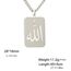 VASSAGO Allah Halskette Islamisch Muslimisch Arabisch Allah Anhänger Halskette Edelstahl Halsketten Islam Eid Ramadan Religiöser Schmuck Geschenke für Frauen Männer