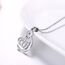 PROSTEEL Damen Collier Edelstahl Allah Kette Mondsichel Halbmond Anhänger Halskette Islamisch Amulett Muslim Modeschmuck Accessoire für Frauen Mädchen