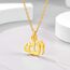 PROSTEEL Islamische Kette für Frauen Männer 18k vergoldet Arabisches Schriftzeichen Allah Anhänger mit 50+5cm Rolokette Amulette religiöser Modeschmuck Accessoire