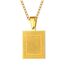 PROSTEEL Damen Kette Collier 18k vergoldet Ayatul Kursi Anhänger Halskette mit Allah und Koran Verse Muslim Modeschmuck Accessoire für Geburtstag