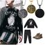 Hipunk Allah Halskette Herren Muslim Anhänger Black Gun Plated Islamisch Arabisch Geschenk 316L Edelstahl Islam Schmuck SP0049B