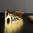 iwa concept Islamische Tischdekorationen aus Holz mit Acryl, Ramadan-Kareem-und Eid-Mubarak-Dekoration, islamisch muslimische Geschenke, Ramadan Kareem-3, Gold