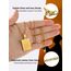 PROSTEEL Damen Kette Collier 18k vergoldet Ayatul Kursi Anhänger Halskette mit Allah und Koran Verse Muslim Modeschmuck Accessoire für Geburtstag