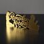 iwa concept | Islamische Tischdekorationen aus Holz aus Acryl | Ramadan Kareem und Eid Mubarak Dekoration | islamische muslimische Geschenke | Ramadan Eid Dekoration | (Ramadan Kareem-2, Gold)
