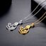 PROSTEEL Halbmond Mondsichel Anhänger Halskette Damen Allah Kette 18k vergoldet Islamische Collier religiöser Modeschmuck Accessoire für Weihnachten Geburtstag