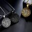 Hipunk Allah Halskette Herren Muslim Anhänger Black Gun Plated Islamisch Arabisch Geschenk 316L Edelstahl Islam Schmuck SP0049B