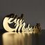 iwa concept Islamische Tischdekorationen aus Holz mit Acryl, Ramadan-Kareem-und Eid-Mubarak-Dekoration, islamisch muslimische Geschenke, Eid Mubarak-2, Gold