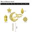 LVZONGXIN 6 Stück Anhänger Ornament, Ramadan Kareem Dekoration, Akryl Ramadan Eid Mubarak Deko.
