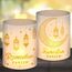 12 Windlicht Tischdeko Ramadan, Gold Ramadan Tisch Deko, Ramadan Kareem Tischdeko, Ramadan Islam Deko Tisch, Mubarak Stern Mond Laterne Windlichter Tischdeko für Eid Ramadan Feiern