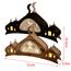 Bseical Ramadan Deko Lampe, Ramadan Dekoration Laterne, Ramazan Dekor Led Nachtlicht, Eid Mubarak Tischdekoration, Ramadan Tischdeko Laterne Deko, Eid Mubarak Hauptdekor Diy Geschenk (Schwarz)