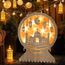 Ramadan Dekorative Halbmond Holz LED Lampe Eid Mubarak Dekorative Ramadan Laterne Batteriebetrieben Innen Tischdekoration für Schlafzimmer Balkon