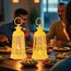 Ramadan Laterne 2 Stück Ramadan Laterne mit Warmweiß LED-Licht Ramadan Mubarak Dekoration, Mondschloss Laterne, Eid Mubarak Laterne, Ramadan Tischdekoration für Muslimische Festivals, Dekoration (Weiß