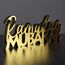 iwa concept Islamische Tischdekorationen aus Holz mit Acryl, Ramadan-Kareem-und Eid-Mubarak-Dekoration, islamisch muslimische Geschenke, Ramadan Mubarak-2, Gold