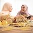 2 Stück Holz Eid Mubarak Ramadan Kareem Dekorationen Eid Tisch Zeichen Mond Hohle Stern Freistehend Tisch Centerpiece Hängende Ornamente Tischdekoration für Muslim Islam Tischdekoration