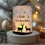 12 Windlicht Tischdeko Weihnachtsdeko Innen, Weihnachten Deko Tisch, Christmas Decorations, Weinachtsdekorationen, Frohe Weihnachten, Geeignet für Teelichter oder Kerzen