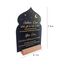 skyjoohy Ramadan Kareem Iftar Dekorationen Suhoor und Iftar Dua Schild für Zuhause Eid Mubarak Tischdekoration islamischer Halbmond Stern Geschenke Muslimisches Acryl (schwarz)