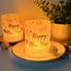 12 Windlicht Tischdeko, Silvester Deko 2026, Happy New Year, Silvesterdeko Tisch, Neujahr Decoration, Kinder Party Deko Set, Silvester Geschenke, Silvesterparty Neujahrsgeschenke, für Teelichter