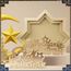 HONMOK 2pcs Eid Mubarak Tischdeko Holz, Ramadan Tisch Schild Deko, Bismillah Holz Aufsteller, Islamische Mond Stern Verzierung für Muslim Partydeko Tisch Ornament Heimdekoration Geschenk