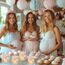 12 Windlicht Tischdeko Hello Girl, Hello Girl Tisch Deko, Rosa Süßer Bär Windlichter Tischdeko, Tisch Dekoration für Mädchen Geburt Babyparty Geburtstag, Fußabdruck Windlicht für Teelichter Kerzen