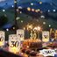 20 Stück Servietten 30 Geburtstag+12 Windlicht Tischdeko 30 + 500 Konfetti , Deko 30. Geburtstag Mann Frau, Tisch Deko 30 Jahre Schwarzes Gold