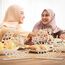 2 Stück Holz Eid Mubarak Ramadan Kareem Dekorationen Eid Tisch Zeichen Mond Hohle Stern Freistehend Tisch Centerpiece Hängende Ornamente Tischdekoration für Muslim Islam Tischdekoration