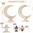 Ramadan Dekoration Holz, Eid Mubarak Dekoration, Ramadan Tischdeko, Ramadan Mubarak Dekoration, Holz Mond Sterne Ramadan Deko, Holz Anhänger Ornament Ramadan für Zuhause, Eid Mubarak Geschenke