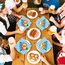 20 Stück Servietten + 12 Windlicht Tischdeko Bayern + 44 Konfetti Streudeko Tisch, Für Oktoberfest Dekoration, Biergarten Geschenk, Bayerische Deko Party Set, Servietten Blau Weiß Grillparty