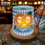 20 Stück Servietten + 12 Windlicht Tischdeko Bayern + 44 Konfetti Streudeko Tisch, Für Oktoberfest Dekoration, Biergarten Geschenk, Bayerische Deko Party Set, Servietten Blau Weiß Grillparty