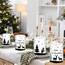 12 Windlicht Tischdeko Weihnachtsdeko Innen, Weihnachten Deko Tisch, Christmas Decorations, Weinachtsdekorationen, Frohe Weihnachten, Geeignet für Teelichter oder Kerzen
