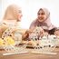2 Stück Holz Eid Mubarak Ramadan Kareem Dekorationen Eid Tisch Zeichen Mond Hohle Stern Freistehend Tisch Centerpiece Hängende Ornamente Tischdekoration für Muslim Islam Tischdekoration
