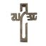 Ajuny Jesus Holz Wandkreuz Keltisches Handgeschnitzte religiöse Wanddeko, christliche Wohnkultur, Kruzifix Kreuz zum Aufhängen, Geschenk zur Taufe & Kommunion 15x10 Zoll (38x25 cm)